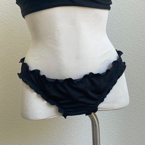 Victoria’s Secret Black Ruffle Cheeky Bottoms